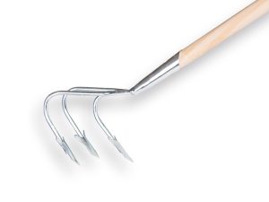 Cultivator 3 tands VERZINKT met steel.
