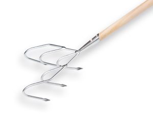 Cultivator 5 tands VERZINKT met steel.
