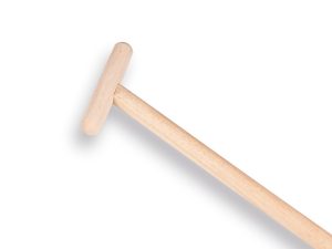 Schoffelsteel 160 cm x 3,2 cm. met hilt en excentrische punt.