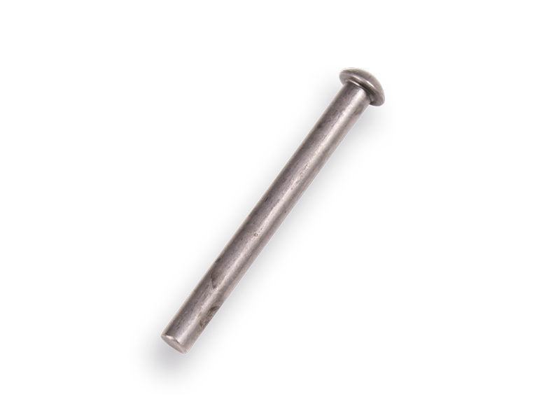 Klinknagel voor spadesteel.