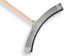 Mestschuif gebogen 75 cm Verzinkt met steel