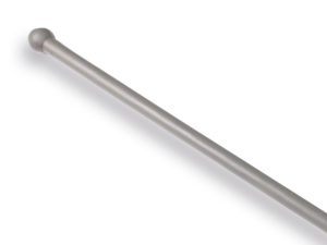Stootijzer 140cm 28mm rond onderstuk 50 cm vierkant.