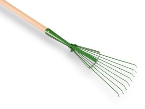 Bladhark Profi 15 cm met 8 verenstalen tanden met steel 150×2,8cm