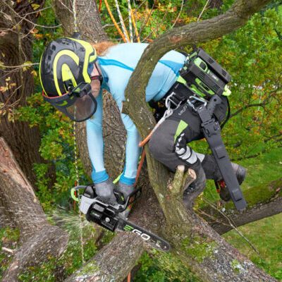 EGO accu Kettingzaag CSX3000 in actie