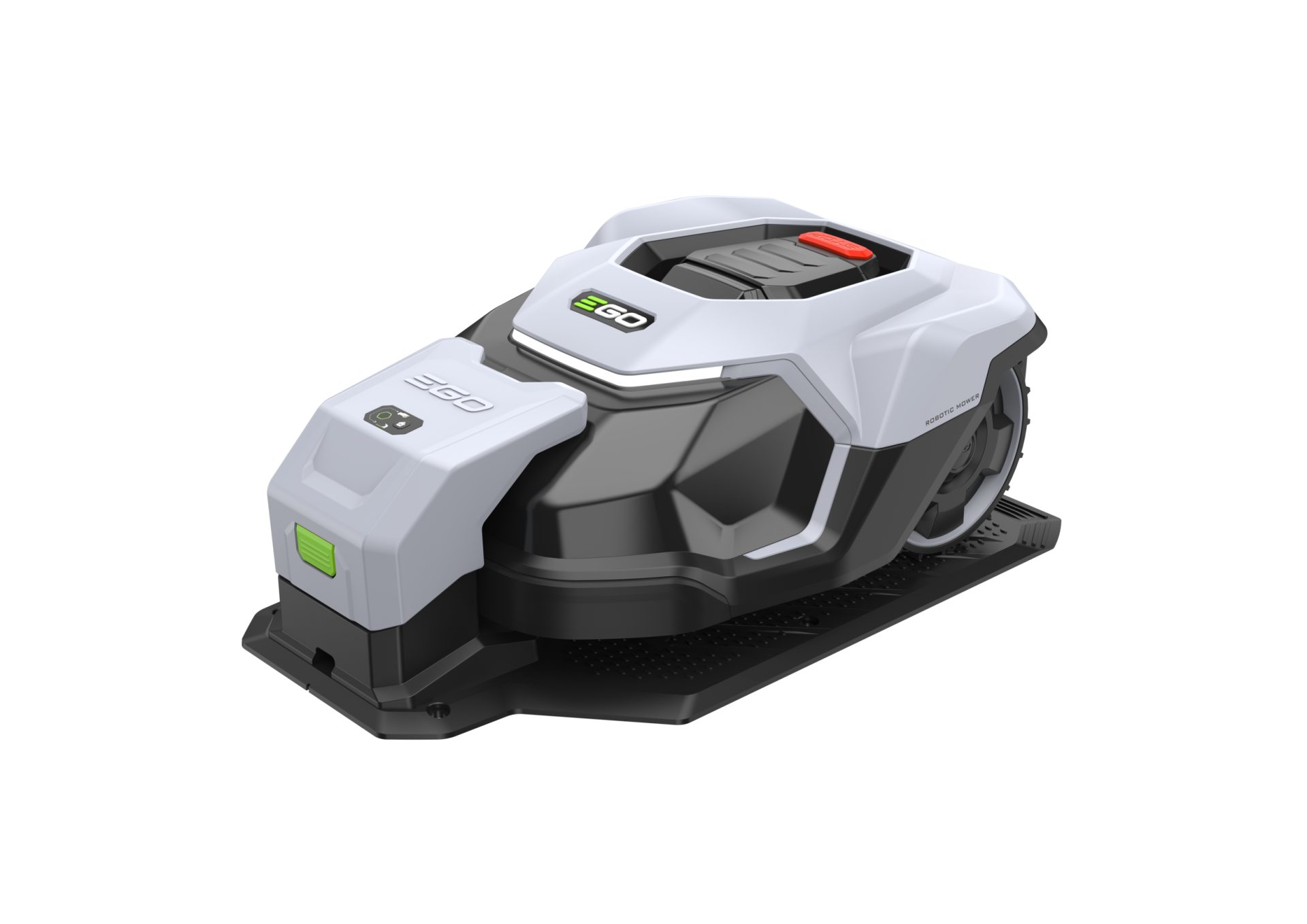 EGO robotmaaier RM2000E in laadstation