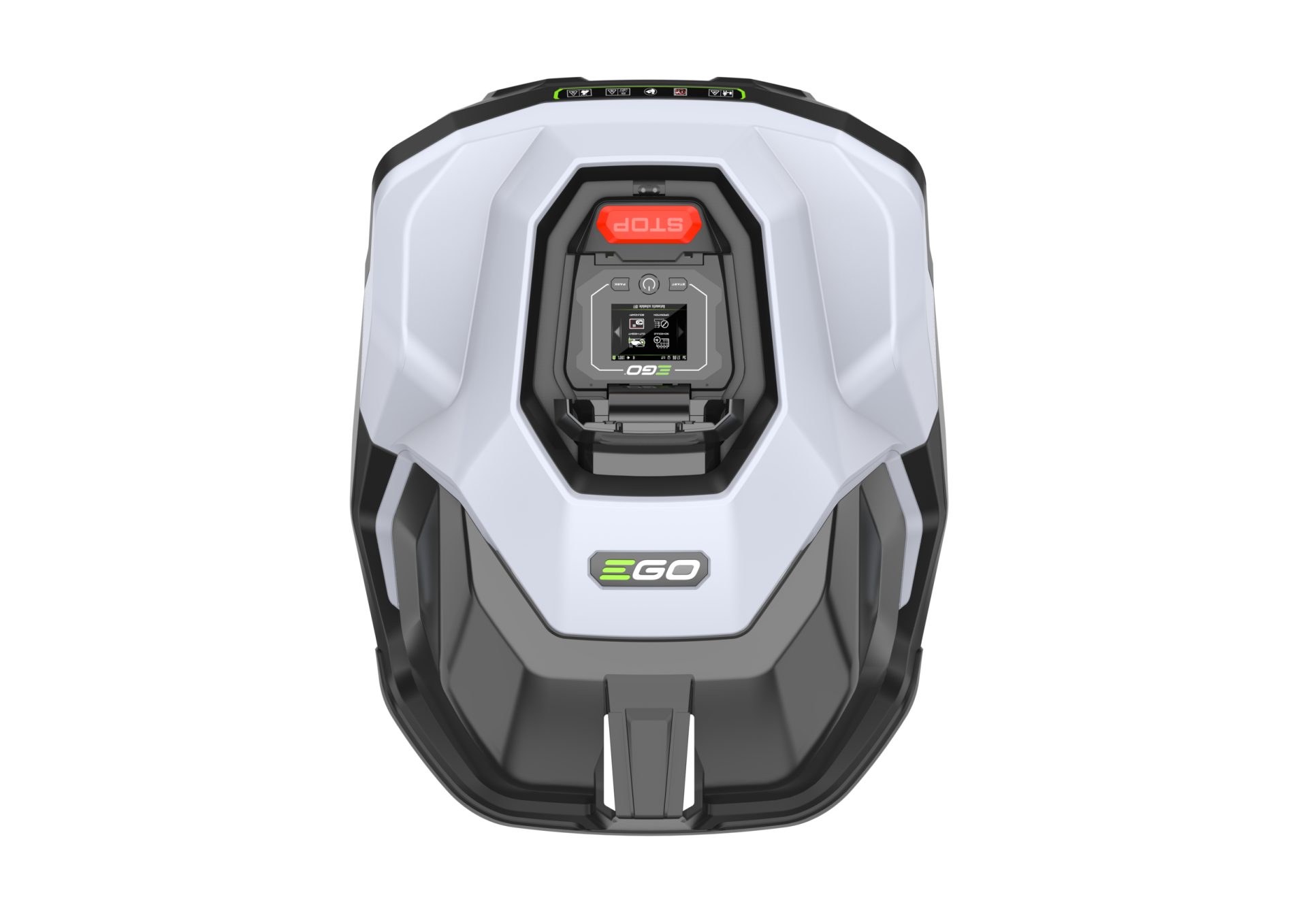 EGO robotmaaier RM2000E van boven