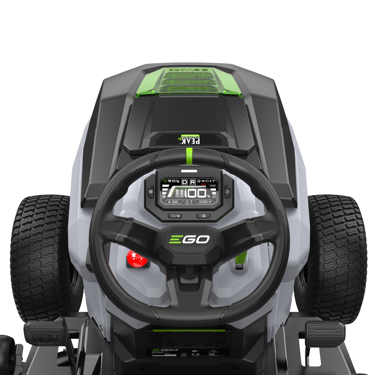 Ego accu zitmaaier TR3800E-B vieuw