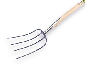 Mestvork 4 tanden BLAUW met steel 135 cm