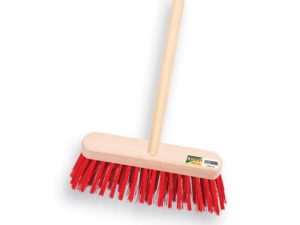 SOLIDE Straatbezem 29 cm rood PPN met steel