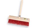 SOLIDE Straatbezem 35 cm rood PPN met steel