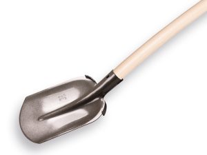 Schep met steel 110 cm met opstap Type 1