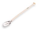 Schep met steel 110cm met opstap 780860